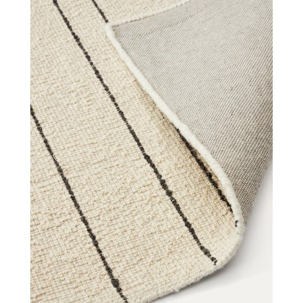 Kremno bela volnena preproga 160x230 cm Micol – Kave Home-image-4