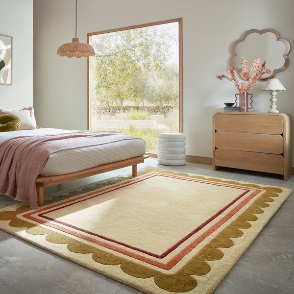 Ročno tkana volnena preproga v naravni barvi 120x170 cm Lois – Flair Rugs-image-2