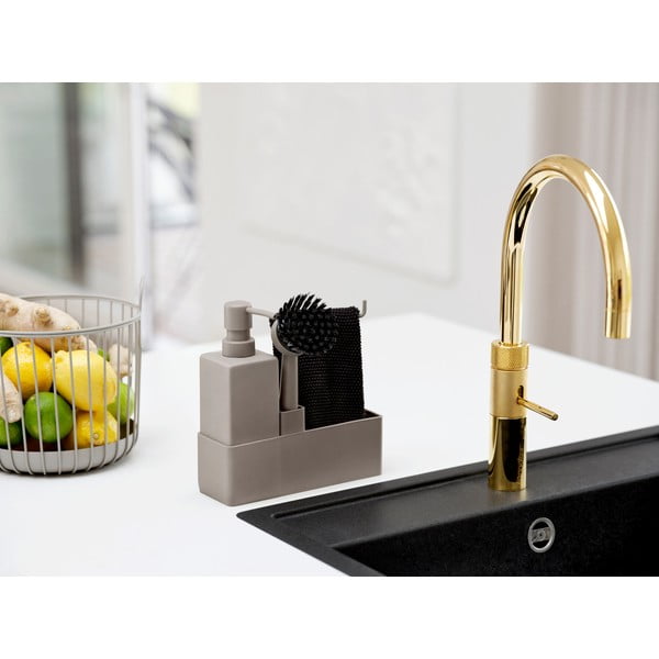 Svetlo rjavo plastično/silikonsko držalo za detergent Singles – Zone-image-1