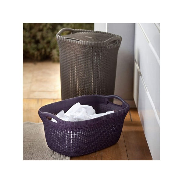 Temno siv koš za perilo Curver Knit Hamper, 57 l-image-2