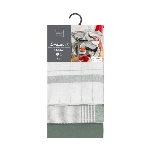 Bombažne kuhinjske krpe v kompletu 3 ks 50x70 cm Vibrato – douceur d'intérieur-image-2