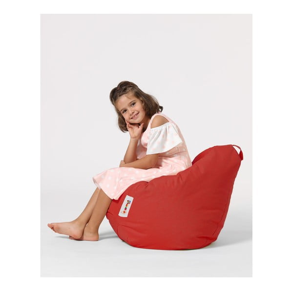Rdeča otroška vreča za sedenje Premium – Floriane Garden-image-1