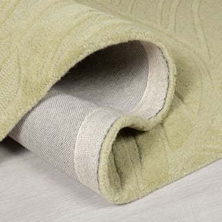 Zelena volnena preproga 200x290 cm Lino Leaf - Flair Rugs