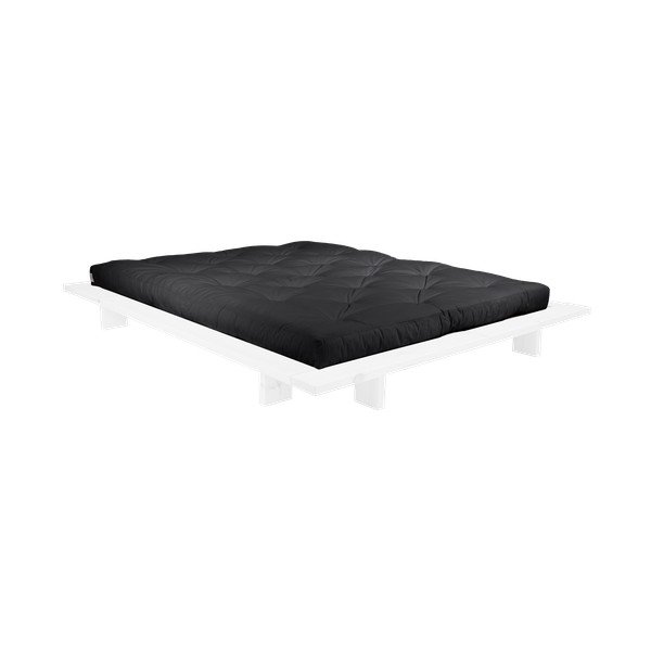 Postelja z vzmetnico Karup Design Japan Comfort Mat White/Black, 140 x 200 cm
