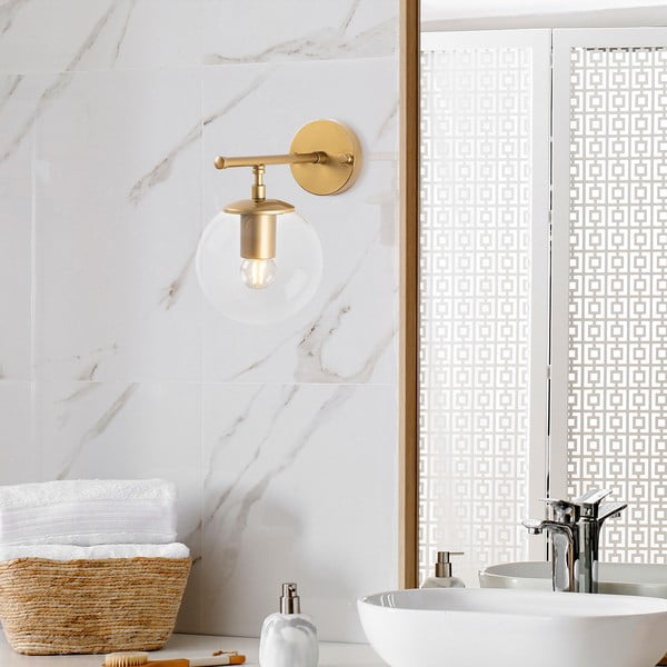 Medeninasta stenska svetilka Roe – Opviq lights-image-1