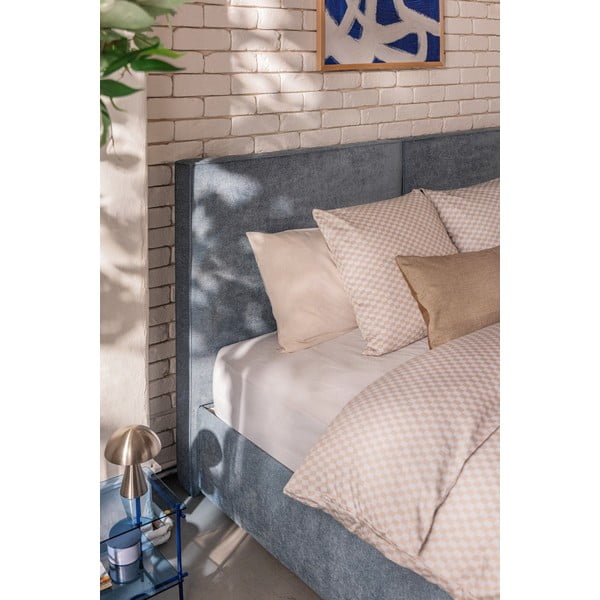 Modra boxspring postelja s prostorom za shranjevanje 160x200 cm Elva Bold – Bonami Selection-image-3