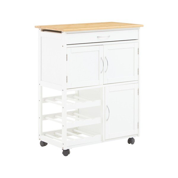 Bambusov servirni voziček na kolesih 37x67 cm Harlow – Premier Housewares