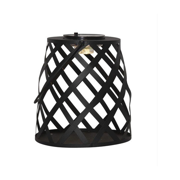 Črna LED svetilka Star Trading Calabria, višina 20 cm