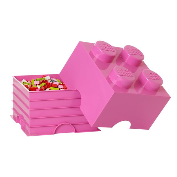 Rožnata kavdratna škatla za shranjevanje LEGO® -image-1