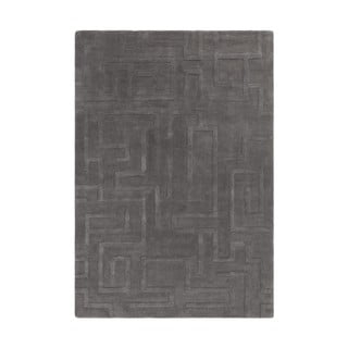 Antracitno siva volnena preproga 160x230 cm Maze – Asiatic Carpets