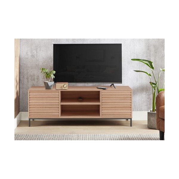 TV omarica v hrastovem dekorju v naravni barvi 140x50 cm Celine - Støraa -image-3