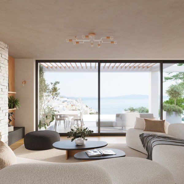 Stropna svetilka v naravni barvi 58x75 cm Dazzle – Sollux-image-3