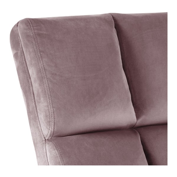 Rožnat žameten fotelj Alba – Actona-image-4