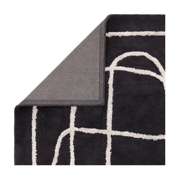 Črna ročno tkana volnena preproga 200x300 cm Matrix – Asiatic Carpets-image-4