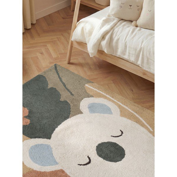 Kremno bela pralna/ročno tkana bombažna otroška preproga 140x200 cm Snuggle Rio – Hanse Home-image-3