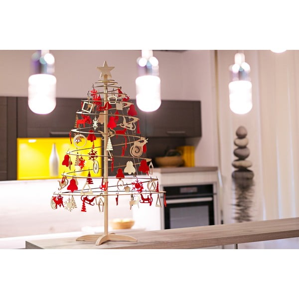 Lesena zvezda za dekorativno božično drevo Spira Small-image-3