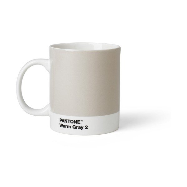 Svetlo siva porcelanasta skodelica 375 ml Warm Gray 2 – Pantone