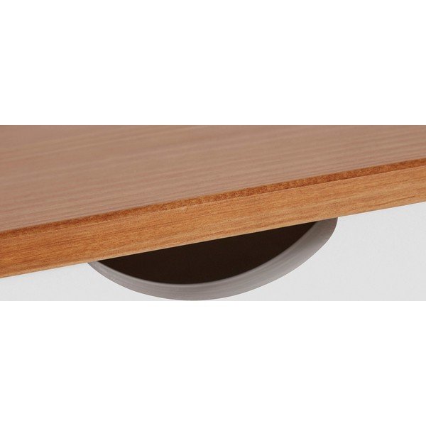 Bela in rjava delovna miza Støraa Gava, dolžina 140 cm-image-1