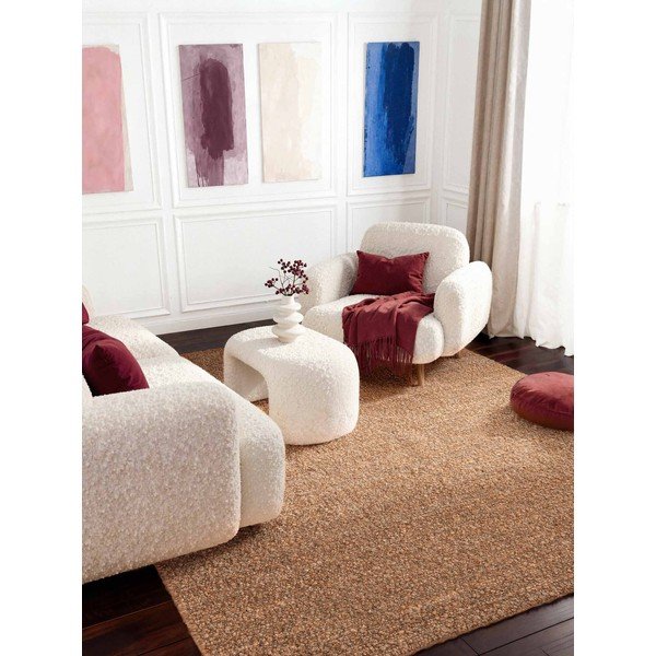 Bež ročno tkana bouclé preproga 200x290 cm Notting Hill Portobello – Ted Baker-image-1