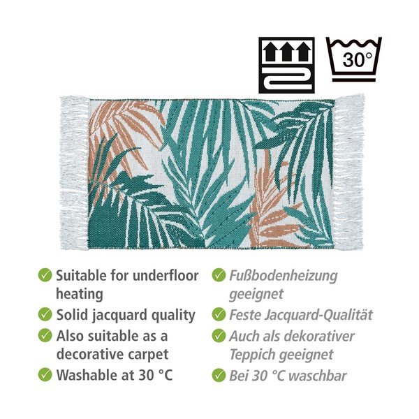 Zelena tekstilna kopalniška preproga 50x80 cm Suva – Wenko-image-4