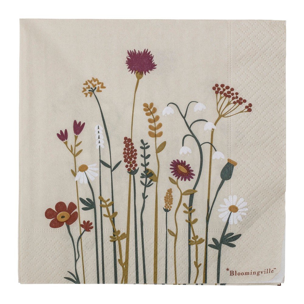 Papirnati prtički v kompletu 20 ks 33x33 cm Paige
