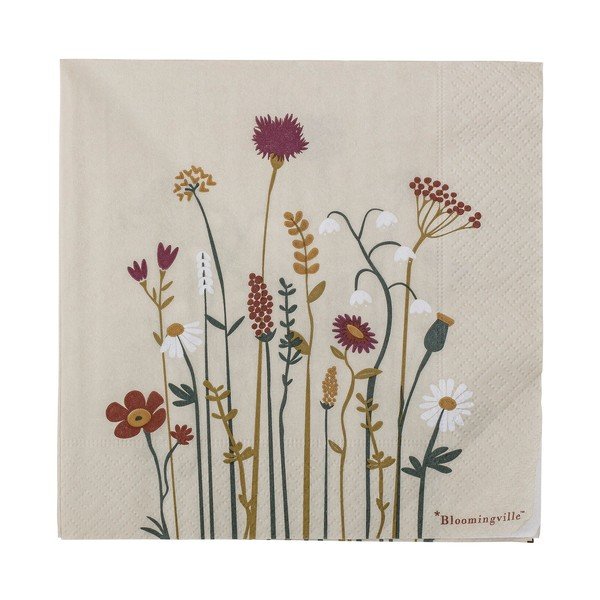 Papirnati prtički v kompletu 20 ks 33x33 cm Paige – Bloomingville