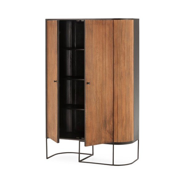 Komoda iz masivnega manga v naravni barvi 100x165x40 cm Curve – MOME-image-2