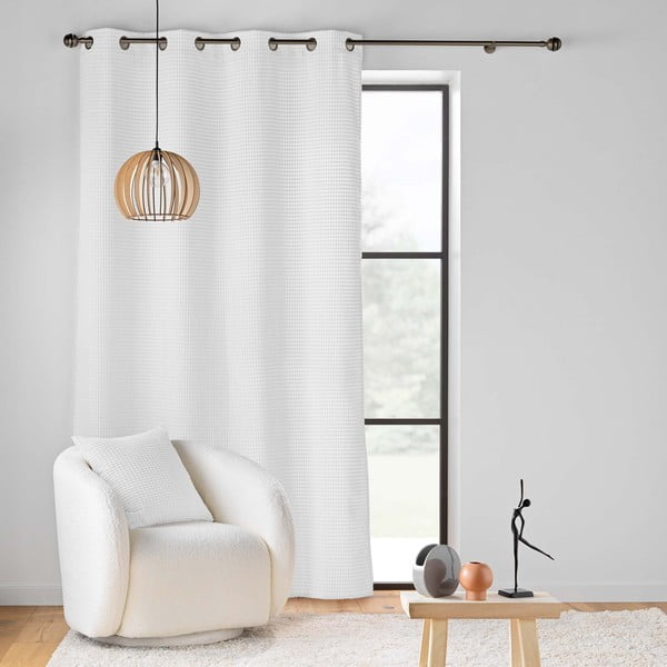 Bela žametna zavesa 140x260 cm Swing – douceur d'intérieur-image-3