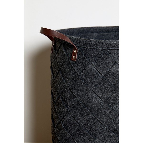 Koš za perilo črne barve Wenko Trovo, prostornina 75 l-image-3