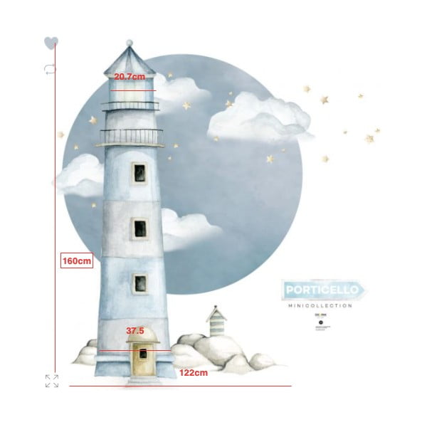 Stenska nalepka svetilnik Dekornik-image-2