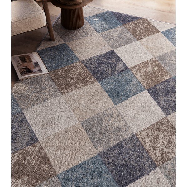 Modra/bež preproga 160x235 cm Terrain – Hanse Home-image-1