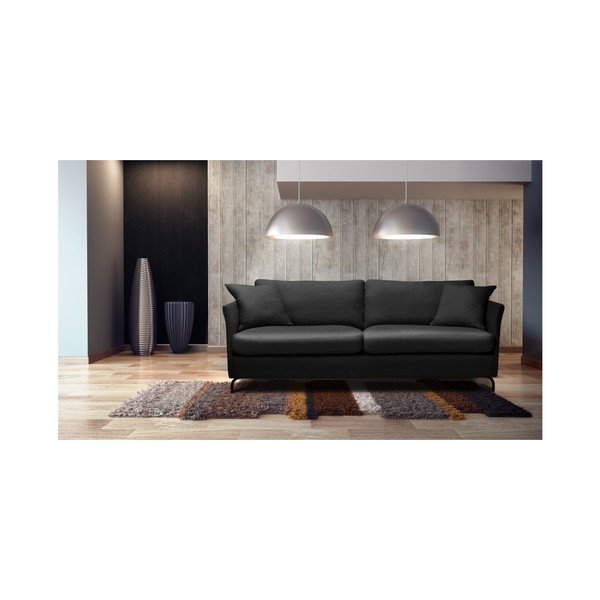 Črna trisedežna zofa Windsor & Co. Zofe Saturne-image-1