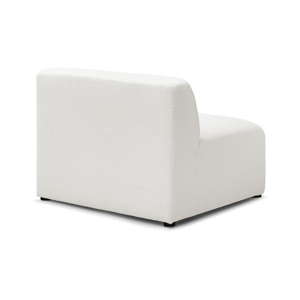 Bel modul za sedežno garnituro iz tkanine bouclé (sredinski modul) Megeve – Bobochic Paris-image-4