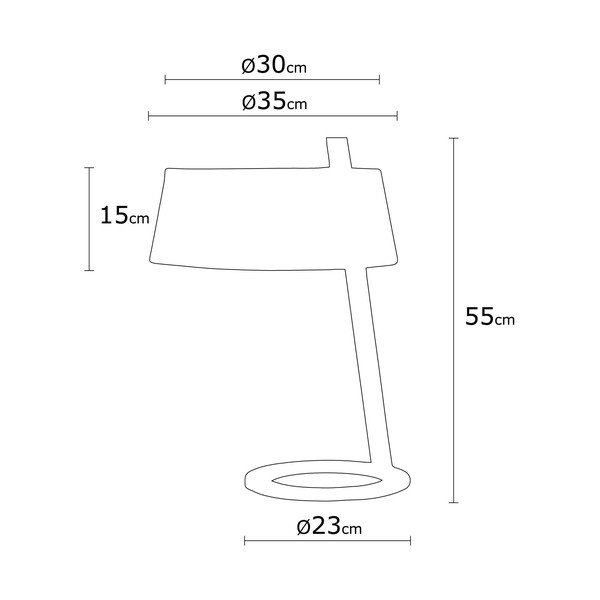 Krem namizna svetilka Homemania Decor Way Surf-image-2