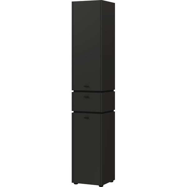 Antracitno siva visoka kopalniška omarica 34x189 cm Modesto – Germania-image-1