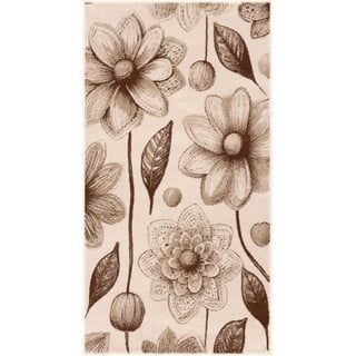 Bež otroška preproga 80x150 cm Daisies Dark Beige – FD