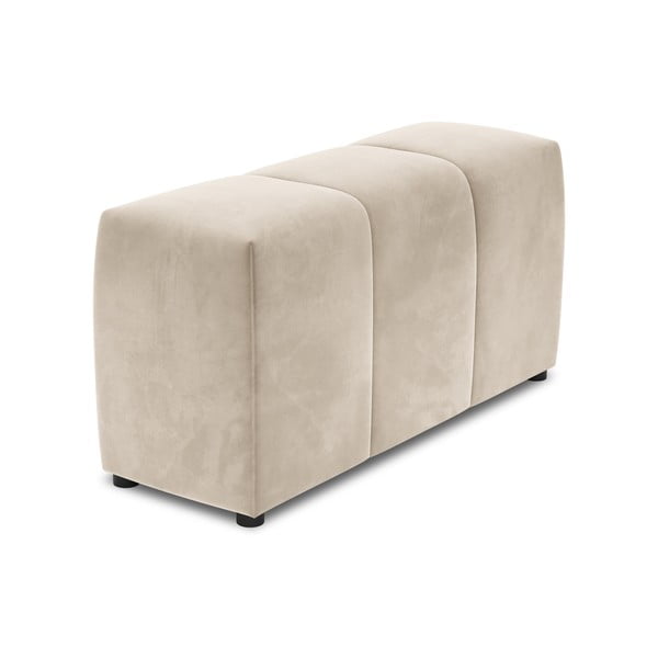 Bež žametni naslon za roke za modularni kavč Rome Velvet - Cosmopolitan Design 