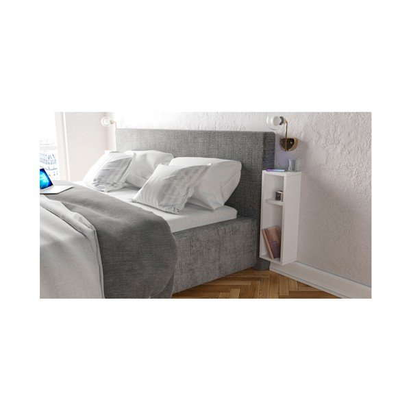 Bela stenska polica/nočna omarica Turra-image-2