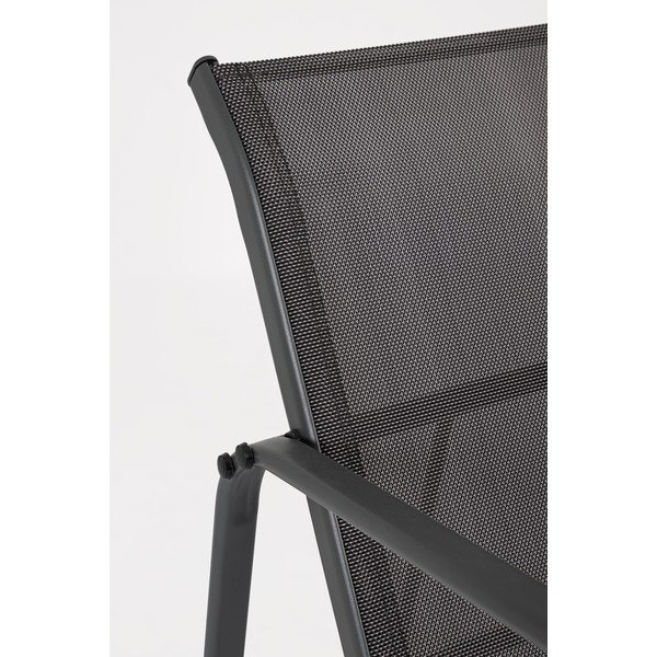 Antracitno siva jeklena vrtna garnitura za 4 osebe Gonzalo – Bizzotto-image-2