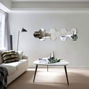 Stenske zrcalne nalepke v kompletu 12 ks 20x17 cm Hexagonal – Ambiance