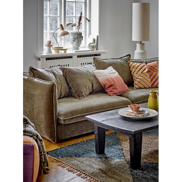 Kremno bela stoječa svetilka s tekstilnim senčnikom (višina 113 cm) Linetta – Bloomingville-image-1