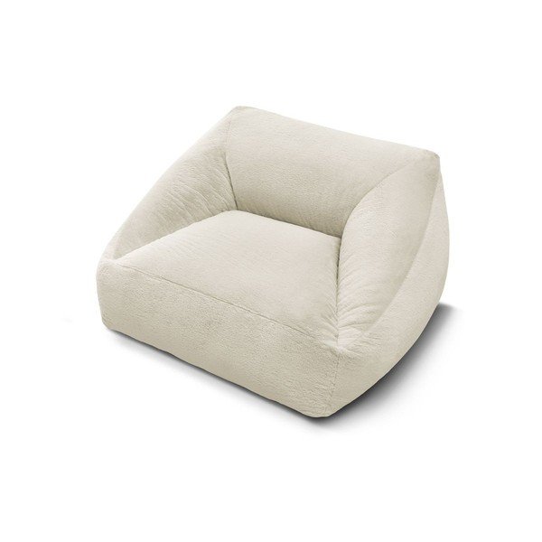 Kremno bela vreča za sedenje iz umetnega krzna Lilibet – Bobochic Paris-image-3