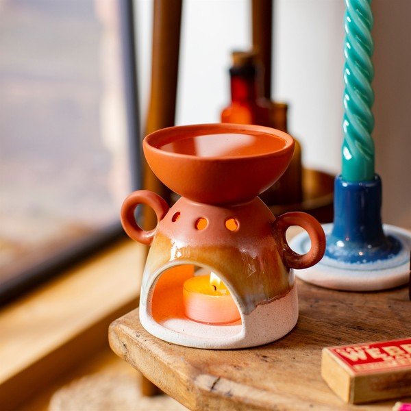 Aromaterapevtska svetilka v terakota barvi Sass & Belle Bohemian Home Mojave-image-1