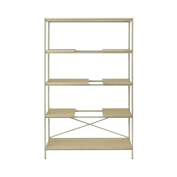 Regal v hrastovem dekorju v naravni barvi 105x170x40 cm Sukoya – Blomus