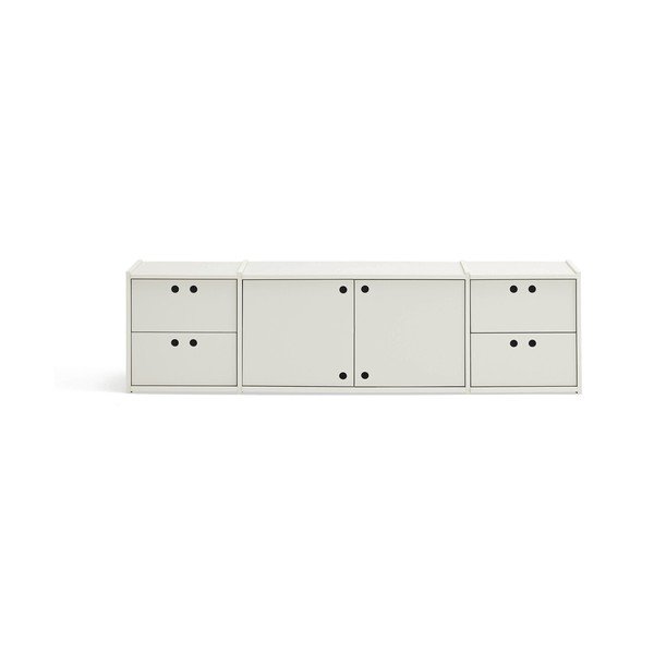 Kremno bela TV omarica 157x42x40 cm Wally – Teulat