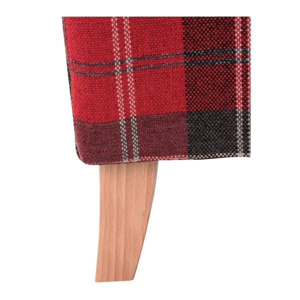 Rdeč karirast fotelj Max Winzer Lorris Vintage-image-2