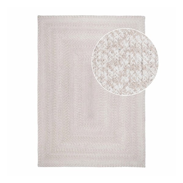Kremno bela zunanja preproga iz recikliranih vlaken 200x300 cm Menorca – House Nordic