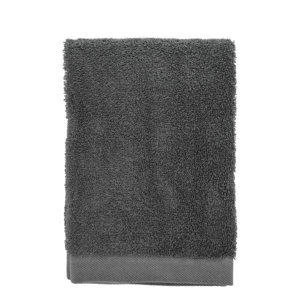 Temno siva frotirna bombažna brisača 70x140 cm Comfort – Södahl
