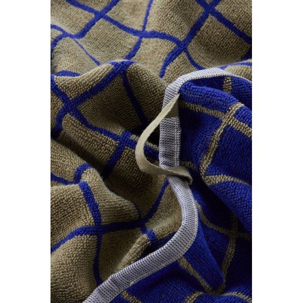 Zelena/modra bombažna brisača 50x70 cm Grid – Jotex-image-3