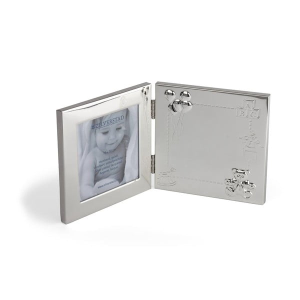 Kovinski stoječ/stenski okvir v srebrni barvi 17x22 cm Happy Baby – Zilverstad